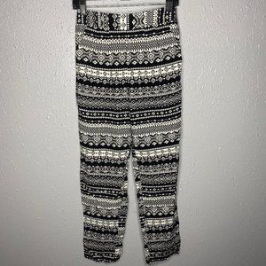 Black and White Aztec Pants from Forever 21